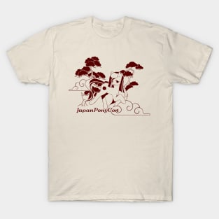 Poniko among bonsai trees T-Shirt